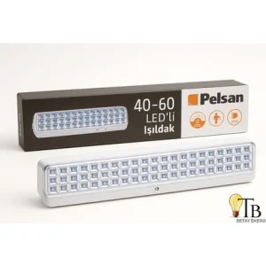 Pelsan 40/60 Led’li Şarjlı Işıldak 8 Saat Kesintisiz Işık Taşınabilir Acil Durum Lambası – IP20