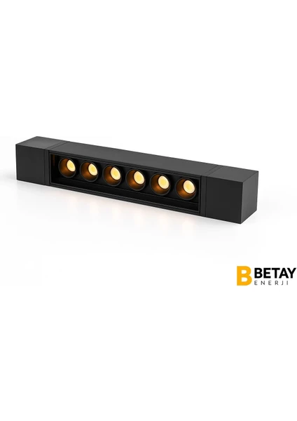 ZMR Mercekli Lineer Ray Spot 10W 900LM – Siyah Kasa – Lineer LED Ray Aydınlatma - Görsel 2