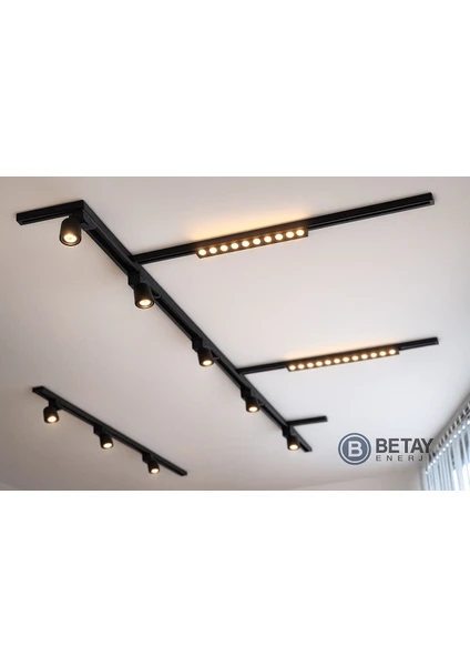 ZMR Mercekli Lineer Ray Spot 10W 900LM – Siyah Kasa – Lineer LED Ray Aydınlatma - Görsel 4