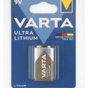 Varta Ultra Lithium 9V Pil Uzun Ömürlü, Yüksek Performans, Tekli Paket