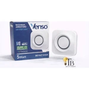 Venso 5W LED Basamak Armatürü – Beyaz Kasa 3000K