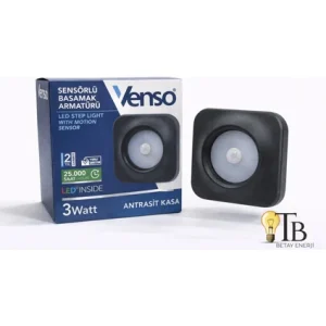 Venso Sensörlü Basamak Armatürü 3W 3000K