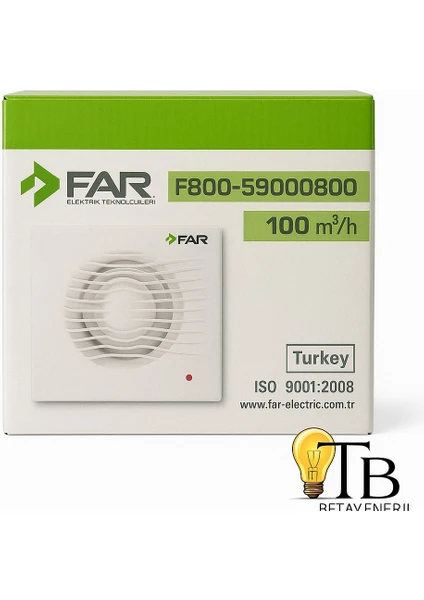 Far Banyo – Wc Havalandırma Fanı 100M - Görsel 2
