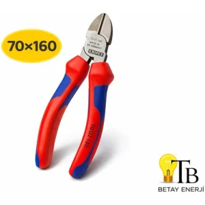 Knipex 70X160 Yan Keski Profesyonel Elektrikçi Yan Kesme Pensesi