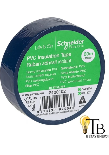 Schneider Electrıc Pvc Elektrik Bandı 20 M X19MM 5'li